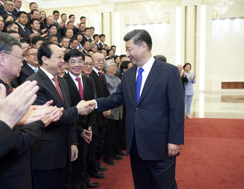 2019年5月28日，習(xí)近平主席在人民大會堂親切接見舒心先生
